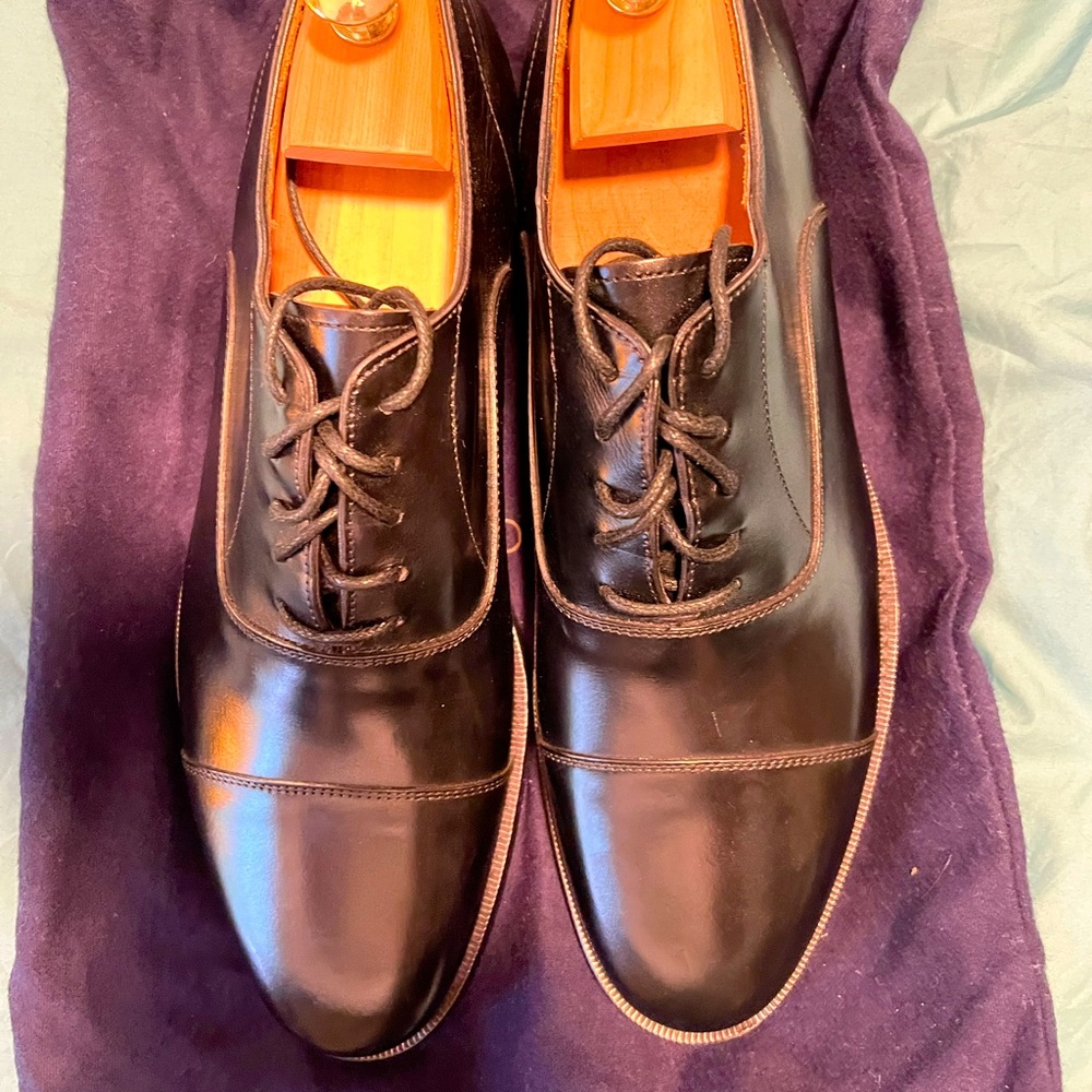 Founders Black Captoe Dress shoes, unworn